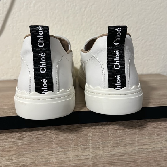 Chloe Lauren Scalloped Slip-On Sneakers in white - Picture 2 of 5